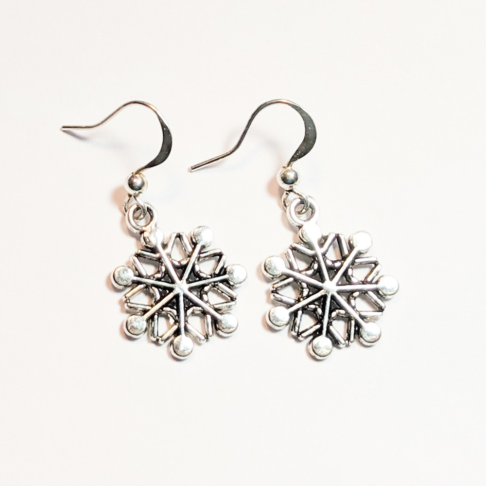 Simple Snowflake Earrings
